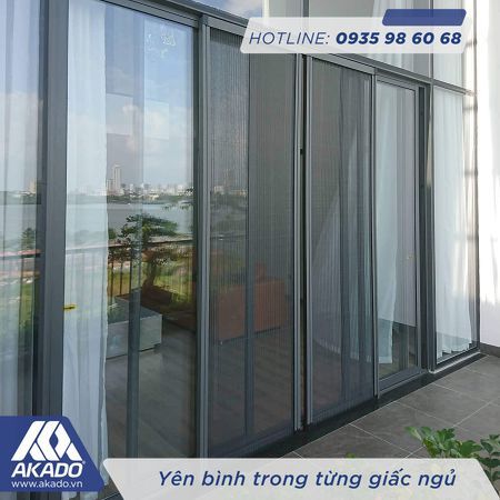 Cửa lưới chống muỗi không ray (cửa xích)